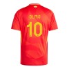 Camisola Espanha Dani Olmo 10 Homen Equipamento 1ª Euro 2024